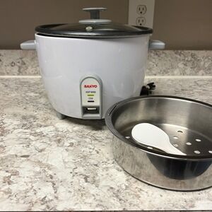 SANYO | Kitchen | Sanyo Rice Cooker Cup White Ec510 Food Steamer ...